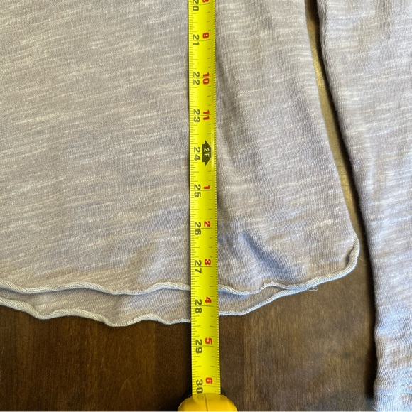 Free People FP Beach One Size Top Cocoon Cowl Neck Pullover Beige Raw Edge 💜 - Picture 4 of 7